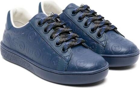 Gucci Kids Ace leren sneakers Blauw