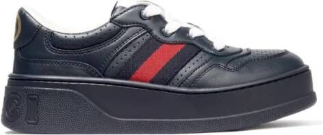 Gucci Kids House Web chunky sneakers Blauw