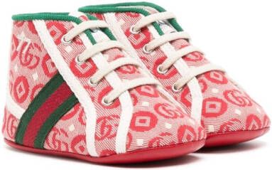 Gucci Kids Loafers met logo Groen