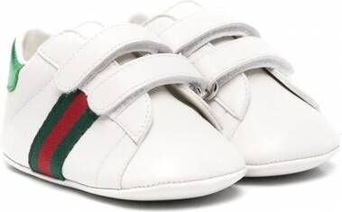 Gucci Kids Leren babyschoentjes Wit