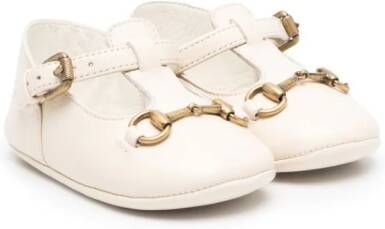 Gucci Kids Leren babyschoentjes Wit