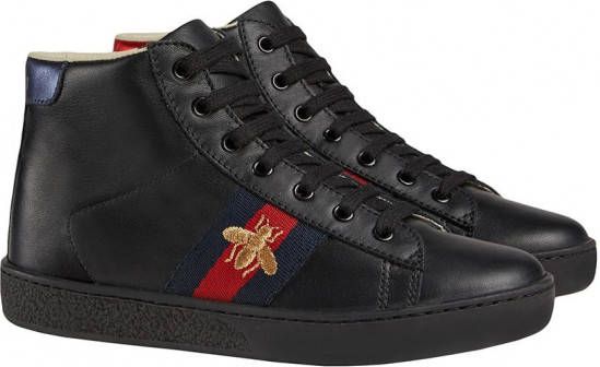 Gucci Leather Hoge Tiger Unisex Sneakers - Wit in Sneakerstad