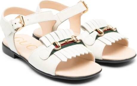 Gucci Kids Leren sandalen Wit