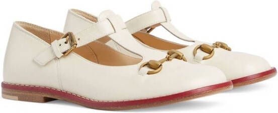 Gucci Kids Loafers met horsebit Beige