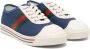 Gucci Kids Sneakers met logo-reliëf Blauw - Thumbnail 1