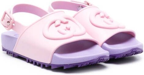 Gucci Kids Slingback sandalen met GG logo Roze