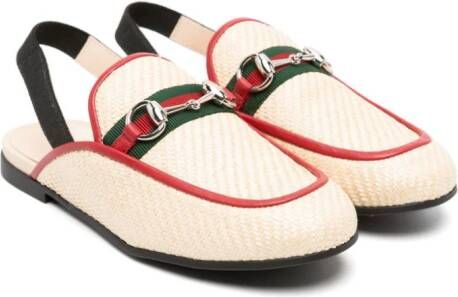 Gucci Kids Princetown slingback slippers Beige