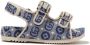 Gucci Kids Sandalen met GG-print Blauw - Thumbnail 1