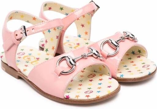 Gucci Kids Sandalen met glitter Roze