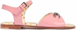 Gucci Kids Sandalen met horsebit gesp Roze