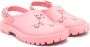 Gucci Kids GG Supreme canvas sandalen met uitgesneden details Roze - Thumbnail 1