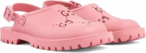 Gucci Kids Sandalen met uitgesneden GG-logo Roze