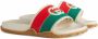 Gucci Kids Slippers met logo-reliëf Wit - Thumbnail 1