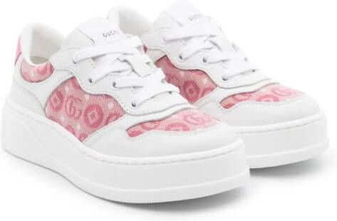 Gucci Kids Sneakers met GG-logo Wit