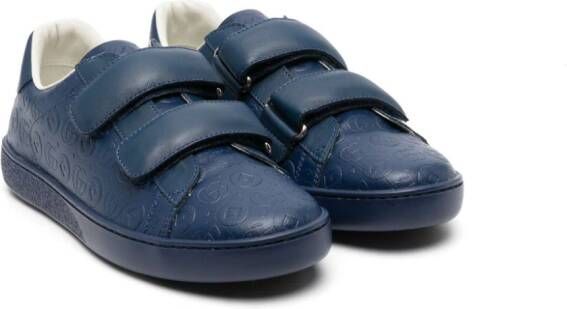 Gucci Kids Sneakers met klittenband Blauw