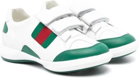 Gucci Kids Sneakers met klittenband Wit