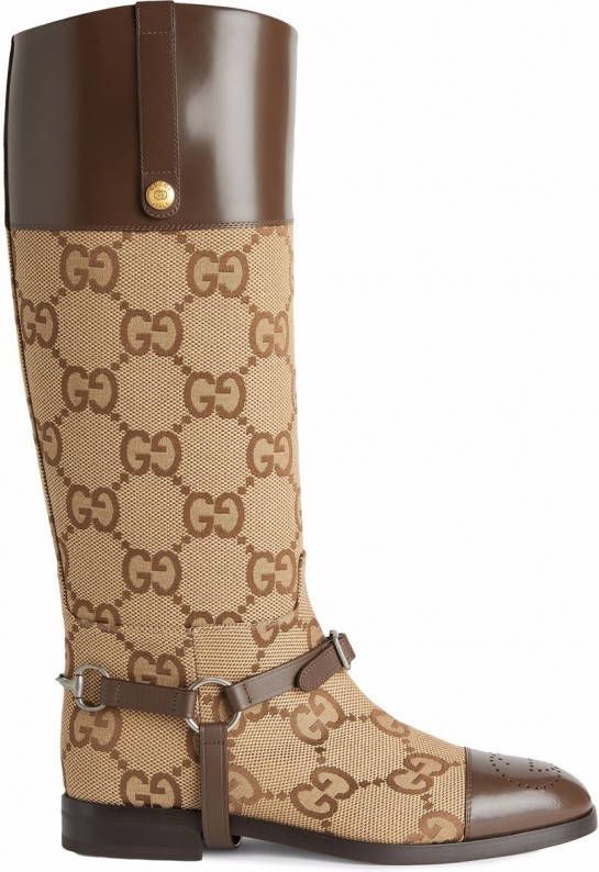 Gucci Laarzen met GG logo Bruin - Schoenen.nl