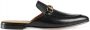 Gucci Horsebit leren slippers Zwart - Thumbnail 1