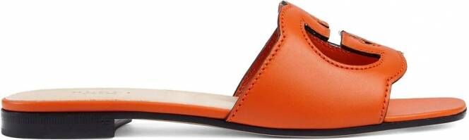 Gucci Leren sandalen Oranje