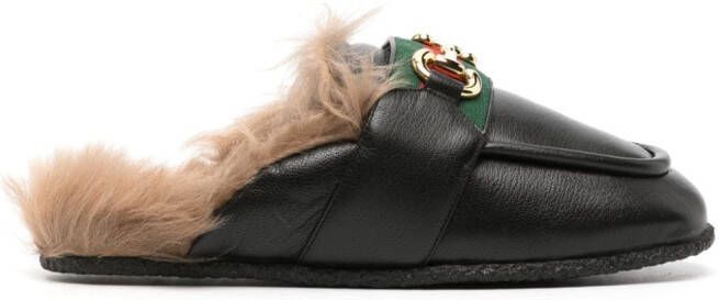 Gucci Leren slippers Zwart