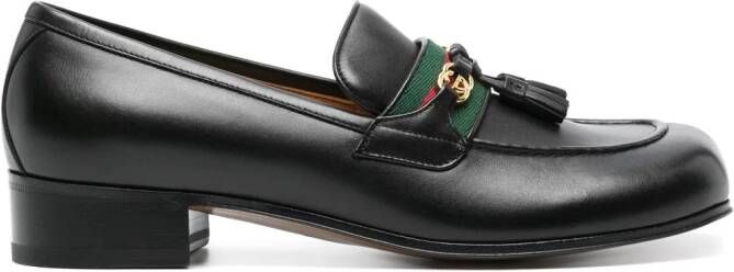 Gucci Loafers met GG logo Zwart