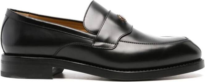 Gucci Leren loafers met GG-logo Zwart