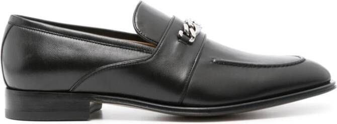 Gucci Loafers met GG-ketting Zwart