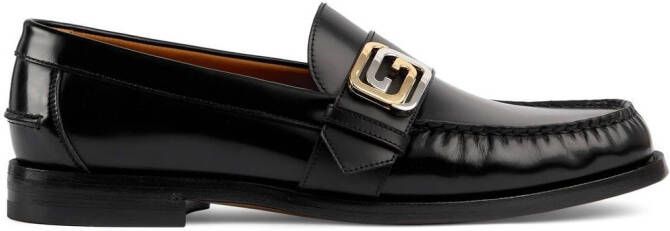 Gucci Loafers met logoplakkaat Zwart