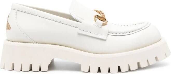 Gucci Loafers verfraaid met horsebit Wit