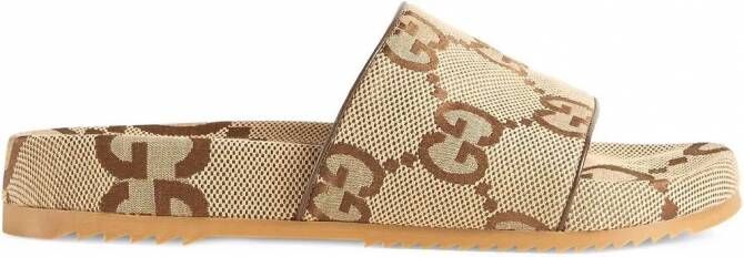 Gucci Maxi-GG Supreme slippers Beige - Foto 1
