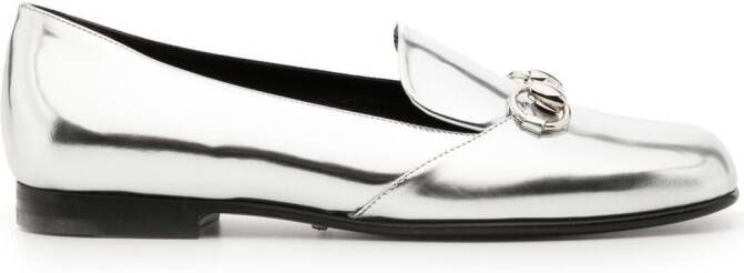 Gucci Metallic loafers Zilver