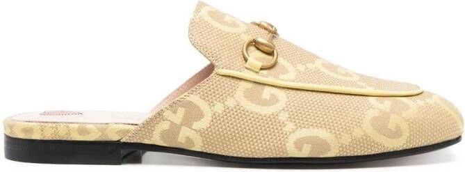 Gucci Princetown muiltjes met monogram Geel