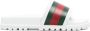 Gucci Pursuit slippers met Web-streep Wit - Thumbnail 1