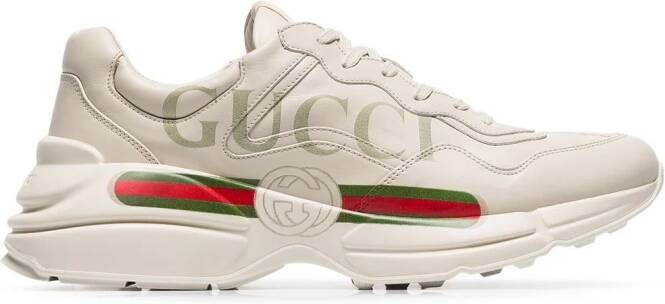 Gucci Rhyton sneakers met logoprint Wit - Foto 2