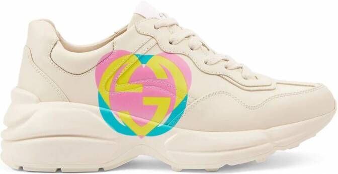 Gucci Rhyton low-top sneakers Beige