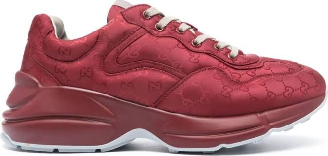 Gucci Rhyton slip-on sneakers Rood