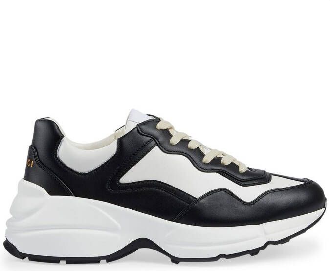 Gucci Rhyton leren sneakers Zwart