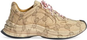 Gucci Run sneakers met logoprint Beige