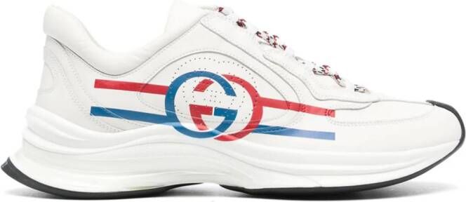 Gucci Run leren sneakers Wit