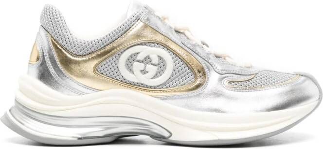 Gucci Runner sneakers met GG logo Zilver