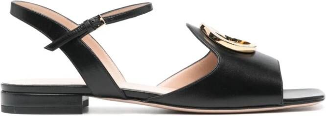 Gucci GG leren sandalen Zwart
