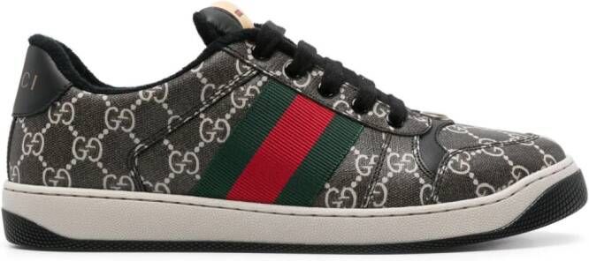 Gucci Screener GG-Supreme canvas sneakers Zwart