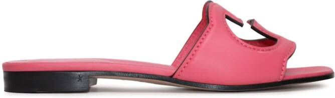 Gucci Slippers met GG logo Roze