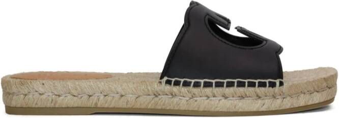 Gucci Espadrilles met logo Zwart