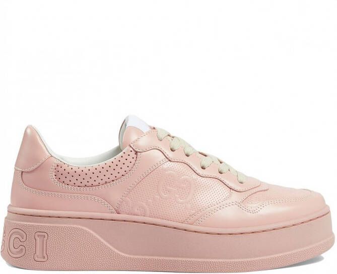 Gucci Sneakers met logo-reliëf Roze