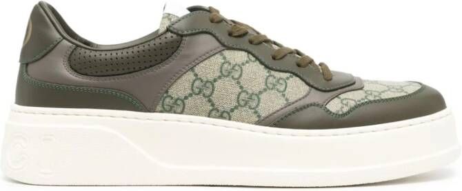 Gucci GG Supreme sneakers met vlakken Groen