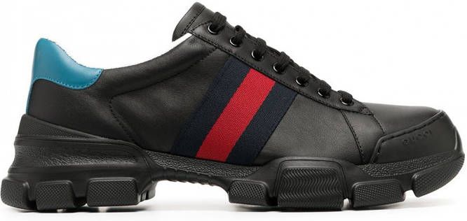 Gucci Sneakers met webstreep Zwart - Schoenen.nl