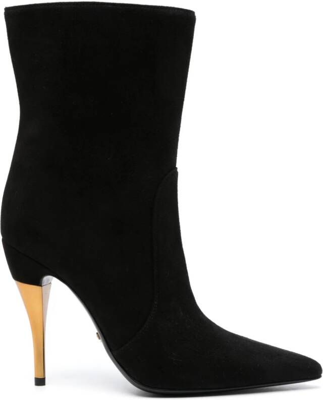 Gucci Suède enkellaarzen Zwart