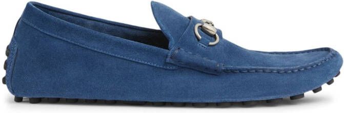 Gucci Suède loafers Blauw