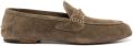Gucci Suède loafers met GG-logo Groen - Groen
